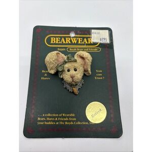 Bearwear Boyd's Bears And Friends Bunny Pin Retired Brooch Lapel Pin Easter Gift